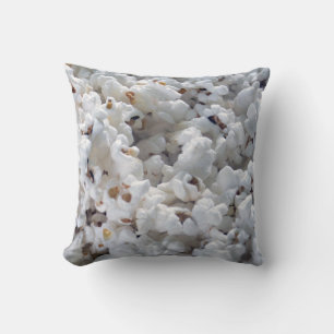 Wit Popcorn Bioscoop Eetwaar Patroon Kussen