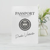 Wit Puerta Vallarta paspoort Bewaar de datum Save The Date (Staand voorkant)