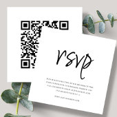 Wit | QR-code | Trouw RSVP Informatiekaartje