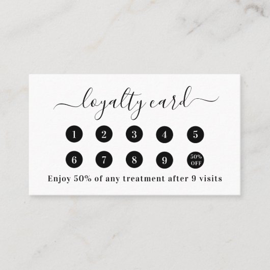 Wit qr-code zakelijk logo loyaliteitskaart klantenkaartje (Voorkant)