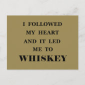 Wit quotes over whiskey grappige alcohol spreuken briefkaart (Voorkant)
