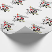 WIT-RABBIT-MOTIF VAN ALICE IN WONDERLAND CADEAUPAPIER (Hoek)