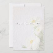 Wit ranunculus op getextureerd papier kaart (Achterkant)