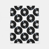 Wit-recordlabel Fleece Deken (Voorkant)