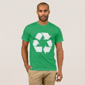 WIT RECYCLE SYMBOOL T-SHIRT (Voorkant volledig)