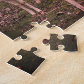 Wit rendier dat zelfzorg opnieuw onderdrukt legpuzzel (Zijkant)