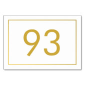 Wit restaurant Gold Foil-minimalistische tekst Kaart (Voorkant)