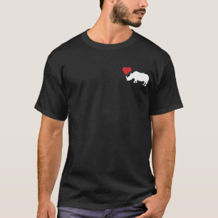 Wit-Rijn met hart T-shirt