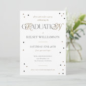 Wit RN Graduatie Graduation Party Invitation Aankondiging (Staand voorkant)