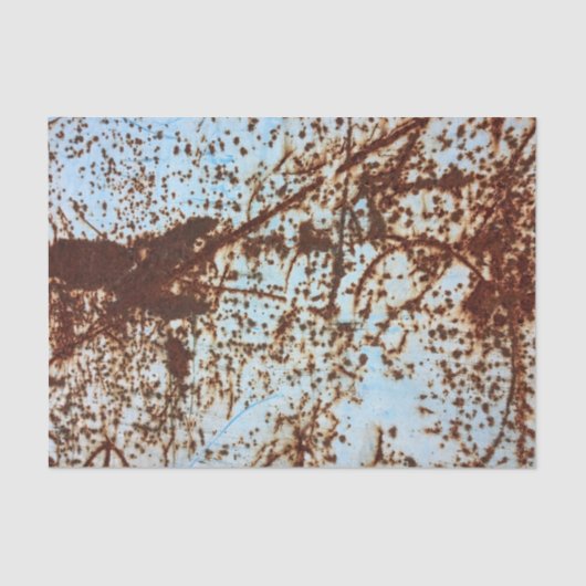 Wit Roestig Metaal Corrosiepatroon Tissuepapier (Voorkant)