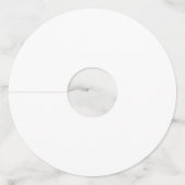 Wit Ronde Wijnglas Label (Voorkant)