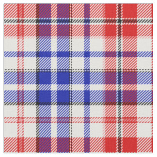 Wit Rood Blauw Geruit Schotse Ruit Ontwerp Stof