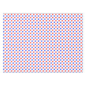 Wit Rood Blauw Stippen Design  Tafelkleed (Voorkant (Horizontaal))
