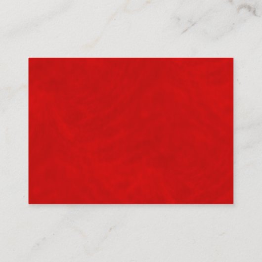 Wit Rood Bloemen Mini Bruiloft Gift Registry Informatiekaartje (Achterkant)