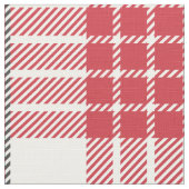 Wit rood en grijs plaid geometrisch patroon stof (Close Up)