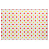 Wit Rood Geel Stippen Design Stof (Fat Quarter)