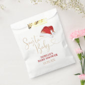 Wit Rood Goud Santa Hat Kerstmis Santa Baby Bedankzakje (Gezegeld)