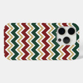 Wit Rood Groen Beige Chevron Patroon Case-Mate iPhone Case (Achterkant (horizontaal))