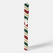 Wit Rood Groen Beige Chevron Patroon Case-Mate iPhone Case (Achterkant / Rechts)
