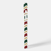 Wit Rood Groen Beige Chevron Patroon Case-Mate iPhone Case (Achterkant / Links)