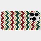 Wit Rood Groen Beige Chevron Patroon Case-Mate iPhone Case (Achterkant (horizontaal))