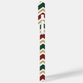 Wit Rood Groen Beige Chevron Patroon Case-Mate iPhone Case (Achterkant / Links)