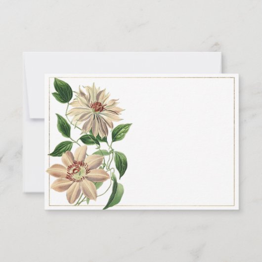 Wit rood groen bloemenbotanisch bruidsmeisje kaart (Achterkant)
