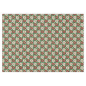 Wit rood groen goud poinsettia tafelkleed (Voorkant (Horizontaal))