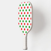 Wit Rood Groen Stippen Design  Pickleball Paddle (Links)