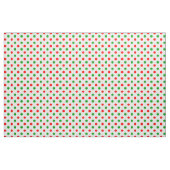 Wit Rood Groen Stippen Design Stof (Yard (91,4 cm))