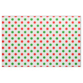 Wit Rood Groen Stippen Design Stof (Fat Quarter)