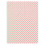 Wit Rood Groen Stippen Design Tafelkleed (Voorkant)