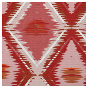 Wit rood ikat patroon. stof