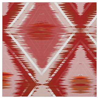 Wit rood ikat patroon. stof