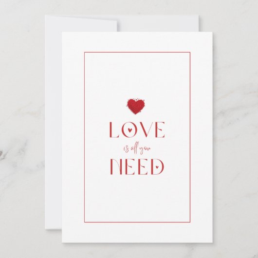 Wit rood, liefde is alles wat je nodig hebt, roman kaart (Voorkant)