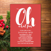 Wit Rood Oh Wat een leuk feestje nodig Kaart