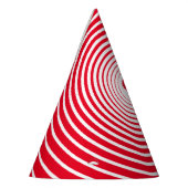 Wit Rood Papier Party Pet met Hart Feesthoedjes (Links)