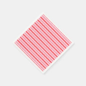 Wit Rood Roze Zomerstrepen Servet (Hoek)