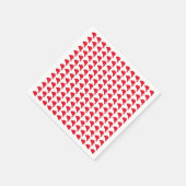 wit rood, schattig kerstcadeautje servet (Hoek)