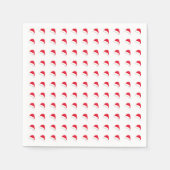 wit rood, schattig kerstcadeautje servet (Voorkant)