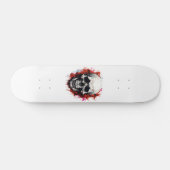 Wit Rood Skelet Koele Horror Schedel Persoonlijk Skateboard (Horizontaal)