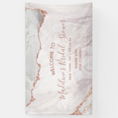 Wit & Roos Gold Agaat Gilt Vrijgezellenfeest Welko Spandoek (Verticaal)