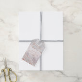 Wit & Roos Gold Agaat Marmer Folie Gilt Dank u Cadeaulabel (Met Touw)