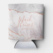 Wit & Roos Gold Agaat Marmer Folie Maid of Honor Blikjeskoeler (Voorkant)