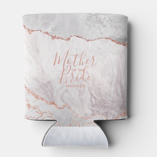 Wit & Roos Gold Agaat Marmer Moeder van de Bruid Blikjeskoeler (Achterkant)