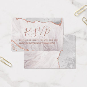 Wit & Roos Gold Agaat Website RSVP Plaats Kaarten Visitekaartje