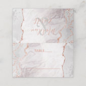 Wit & Roos Gold Agaat Zittafel Nummer Plaatskaartje (Buitenkant ongevouwen)