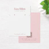 Wit & Roos Goud Ketting Oorbel Display kaart (Bureau)