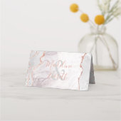 Wit & Roos Gouden Agaat Gereserveerde Zitting Brui Plaatskaartje (Achterkant)