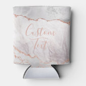 Wit & Roos Gouden Agaat Marmer Folie Aangepaste Te Blikjeskoeler (Voorkant)